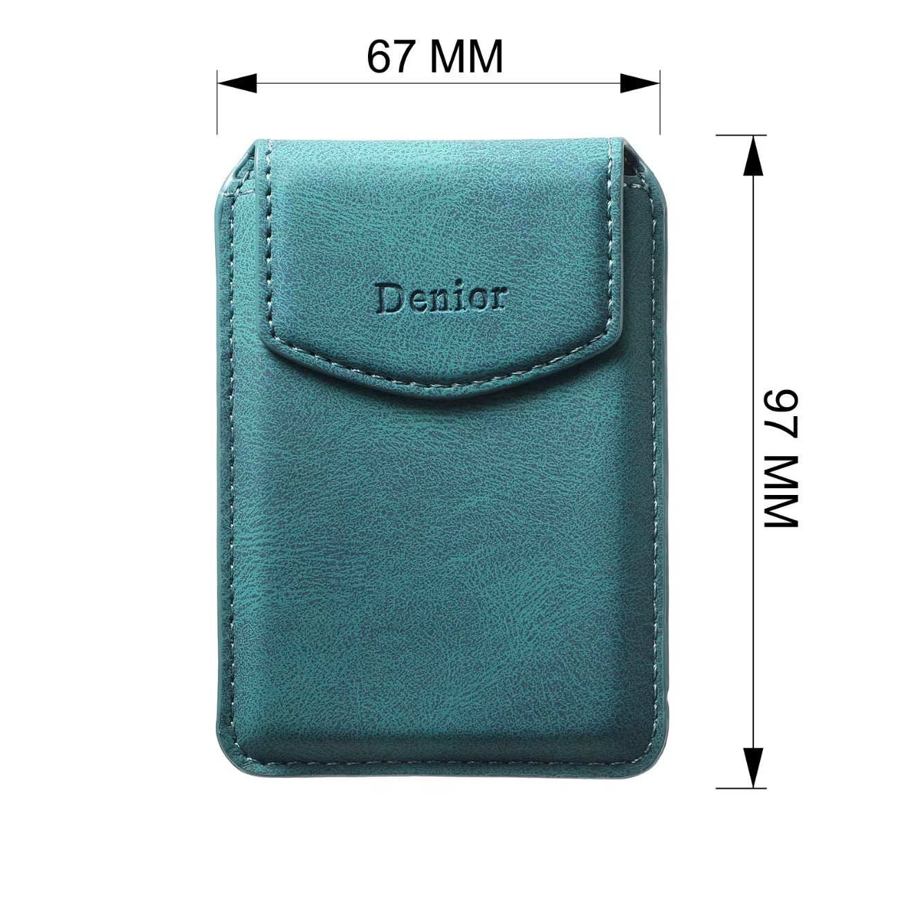 PU Leather Magnetic Card Holder Wallet with Snap Cover – Slim, Secure & MagSafe Compatible