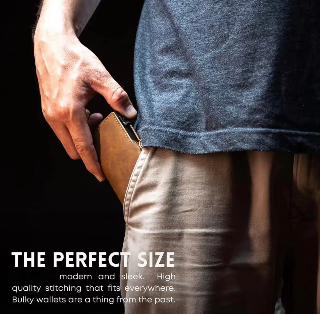 Smart Pop-Up Card Holder Wallet with RFID Protection | Slim & Secure Quick Access Everyday Carry