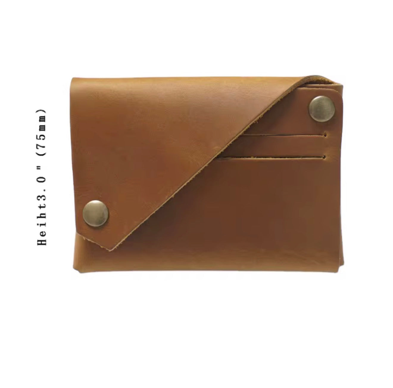 Modern Minimalist Snap Closure Card Holder | Compact Slim Wallet for Cards & Cash