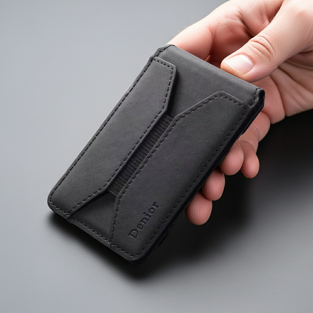 Magnetic PU Leather Card Holder Wallet – Sleek, Slim & Secure